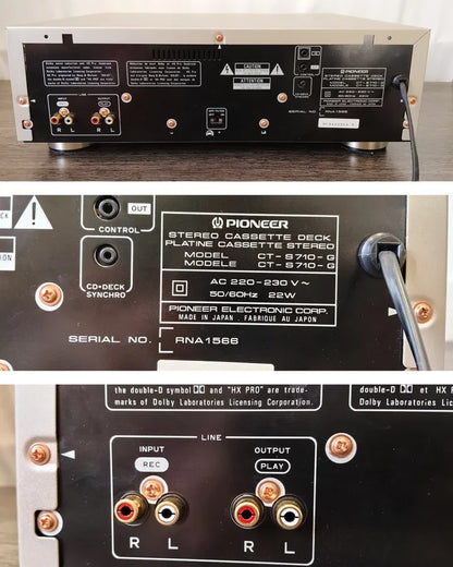Pioneer CT-S710 Rare Vintage Stereo Cassette Deck Working 3-Head Hi-Fi