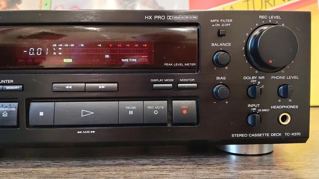 Sony TC-K 570 Rare Vintage Stereo Cassette Deck Serviced Tested 3 Head