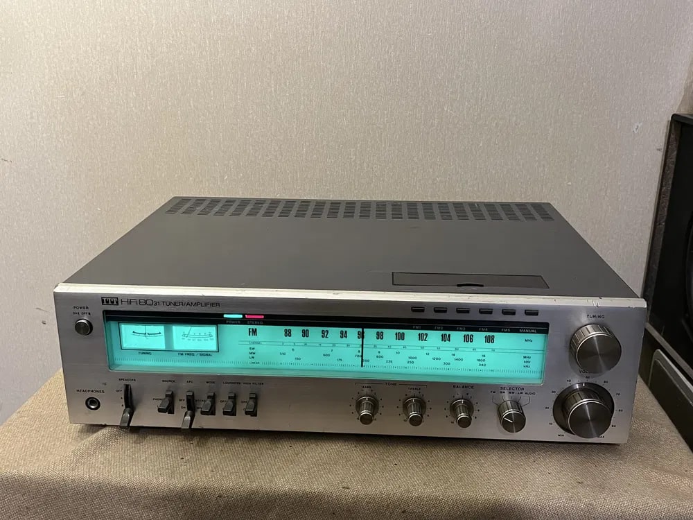 ITT 8031 Rare Vintage Stereo Receiver Warranty Hi-Fi Phono 2x25W Tested 1970s