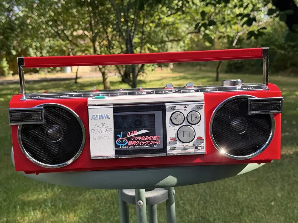 AIWA CS-R1 Rare Vintage Cassette Boombox Getto blaster Tested Warranty