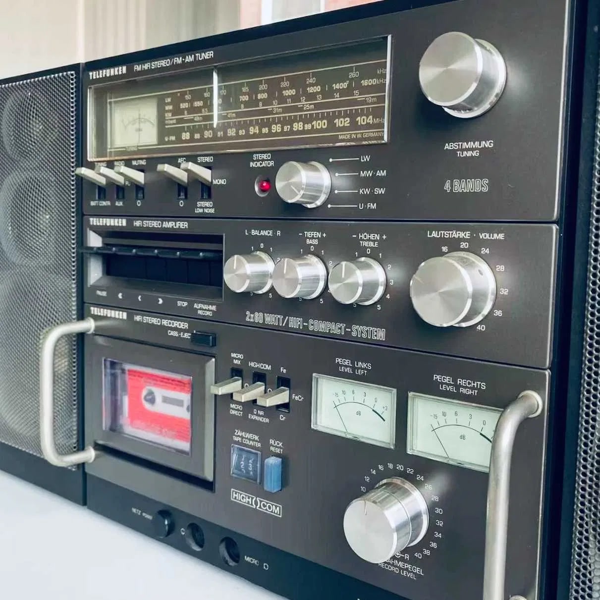 Telefunken HiFi Studio 1  Rare Vintage MINT Boombox Serviced Warranty Germany