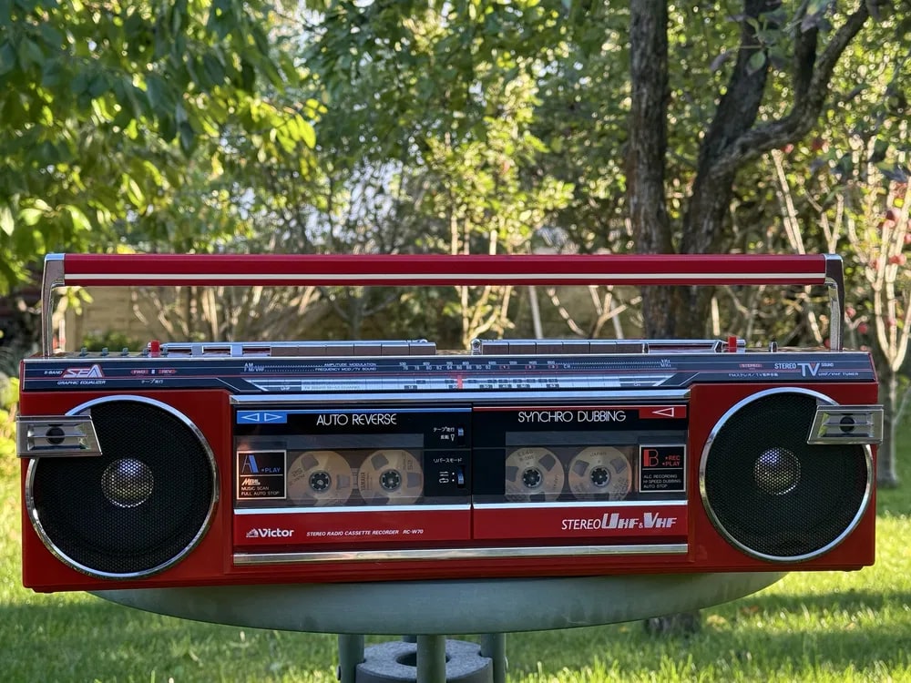 Victor RC-W70 Rare Vintage Mint Boombox Getto blaster Serviced Warranty
