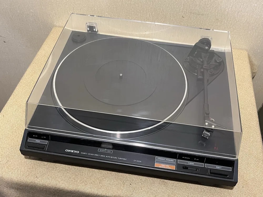ONKYO CP-1033A Rare Vintage Turntable Tested Working Quartz Direct Warranty