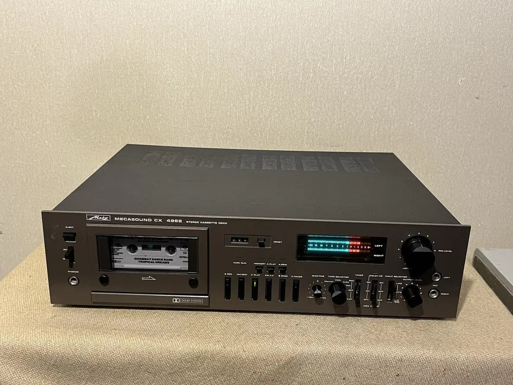 METZ CX-4962 Rare Vintage Cassette Deck Tested German Hi-Fi Stereo Warranty