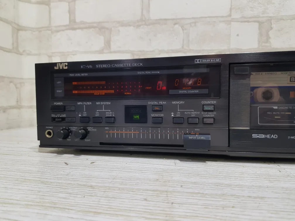 JVC KD-V6E Rare Vintage Cassette Deck Tested Working 3-Head Stereo