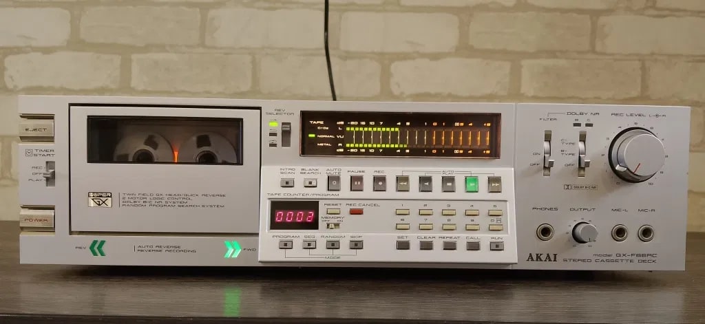 AKAI GX-F66RC Rare Vintage Cassette Deck Warranty Tested Auto Reverse Serviced