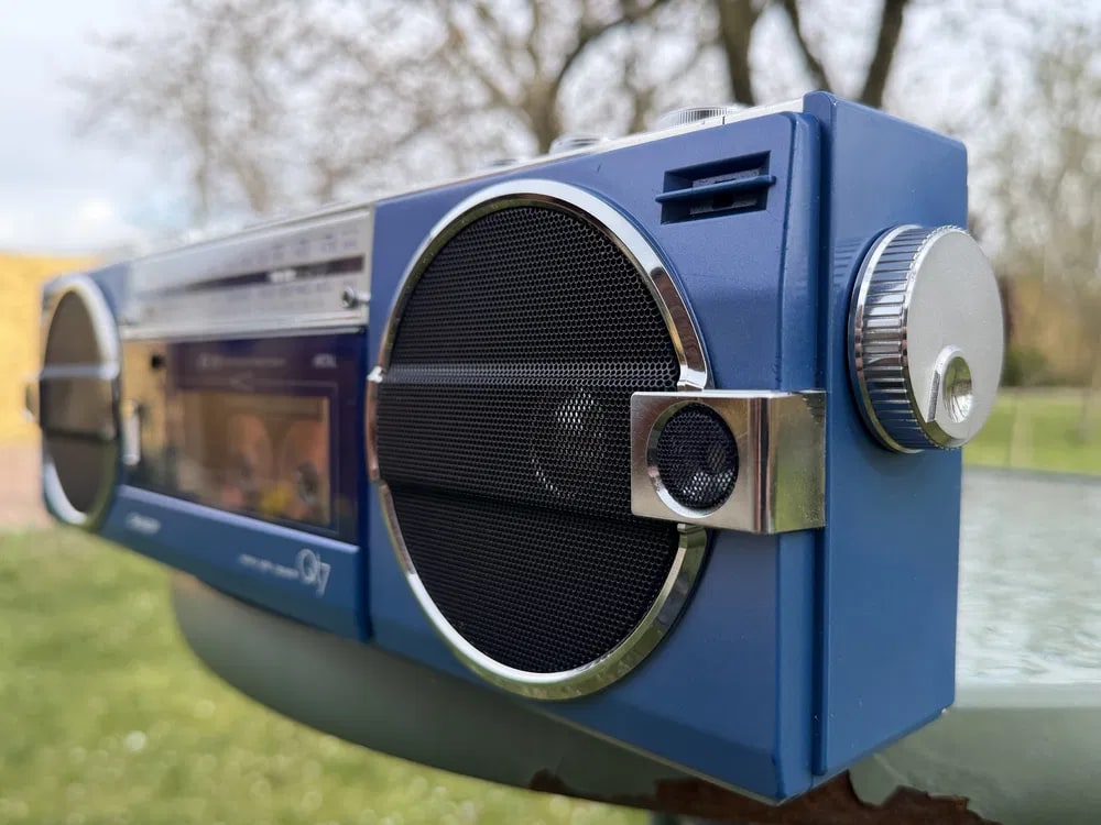 Sharp QT-7B Rare Vintage Cassette Boombox Getto blaster Tested Warranty