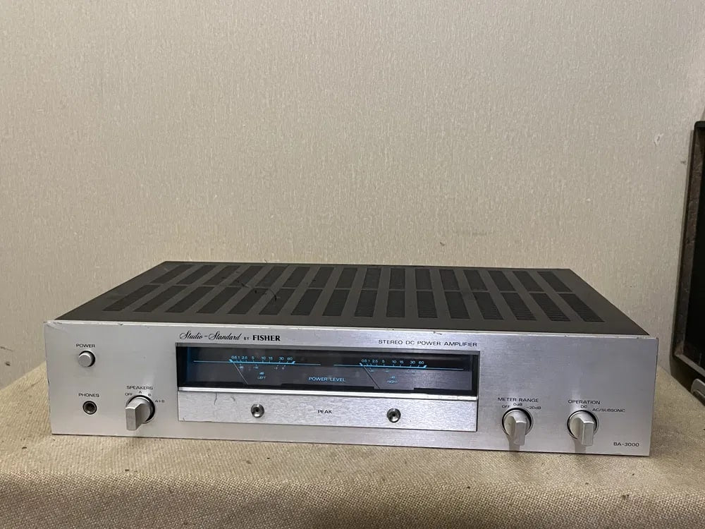 Fisher BA-3000 Rare Vintage Power Amplifier Tested Hi-Fi Stereo Analog Warranty