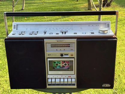 SONY CFS-V8 ZILBAR Rare Vintage Cassette Boombox Serviced Tested Japanese Hi-Fi