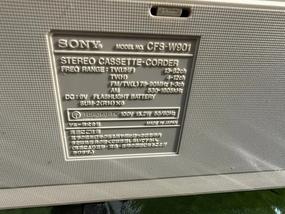 Sony CFS-W901 Rare Vintage MINT Collectible Cassette Boombox Getto blaster