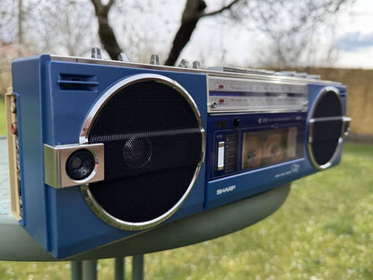 Sharp QT-7B Rare Vintage Cassette Boombox Getto blaster Tested