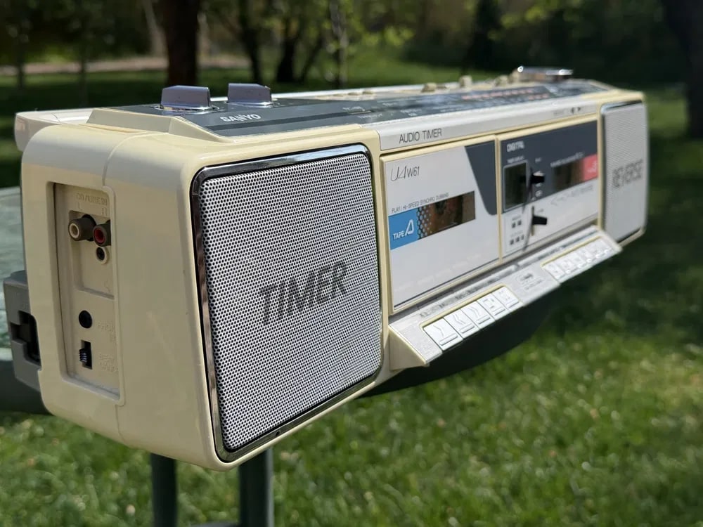 Sanyo U4w61 Rare Vintage MINT Boombox Getto blaster Warranty Tested Japan