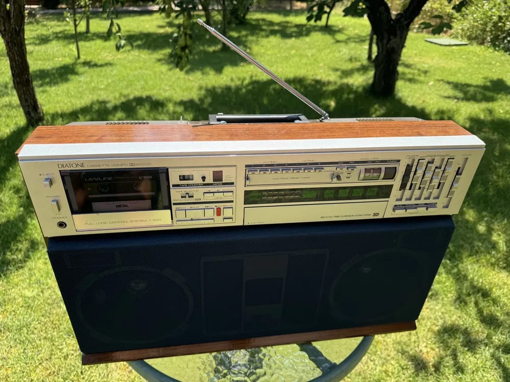DIATONE Y-500 Rare Vintage Cassette Deck Boombox Ghetto blaster Tested Warranty