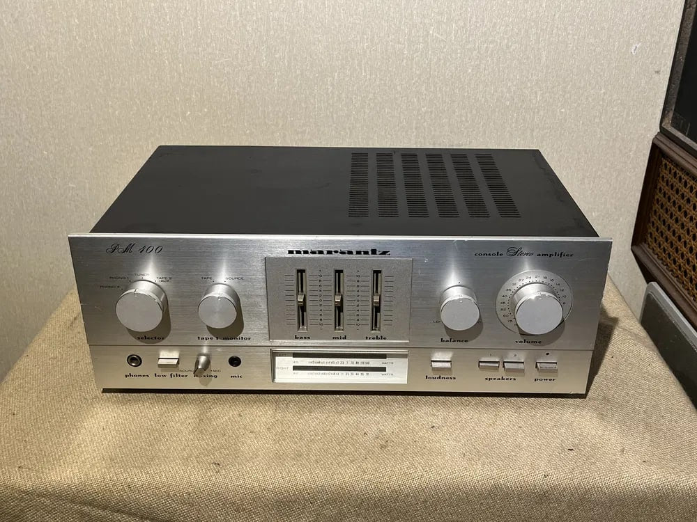 Marantz PM-400 Rare Vintage Integrated Amplifier Warranty Working Hi-Fi Phono