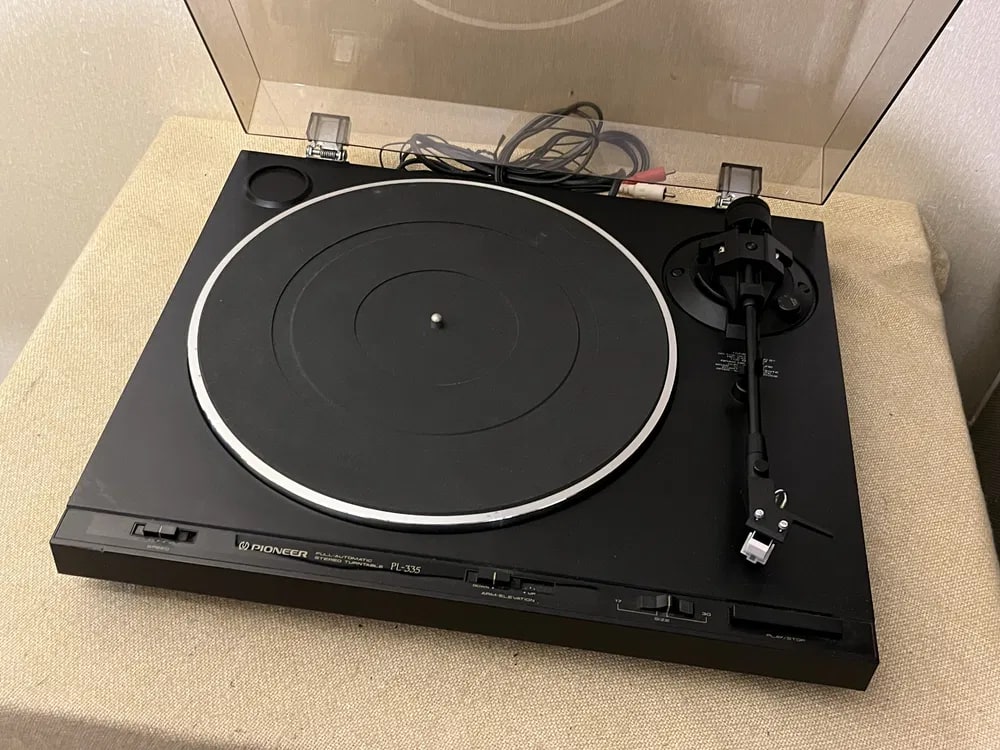 Pioneer PL-335 Rare Vintage Turntable Warranty Belt Drive Full Automatic