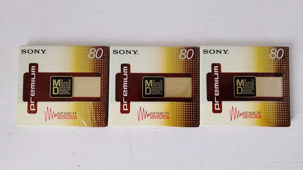 Sony Hi-MD 80 Rare Vintage MiniDisc 80 Min 3 Pack Warranty