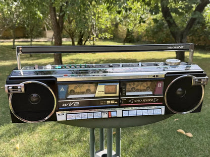 Sanyo MR-WV2(k) Rare Vintage Boombox Radio Cassette Player Working