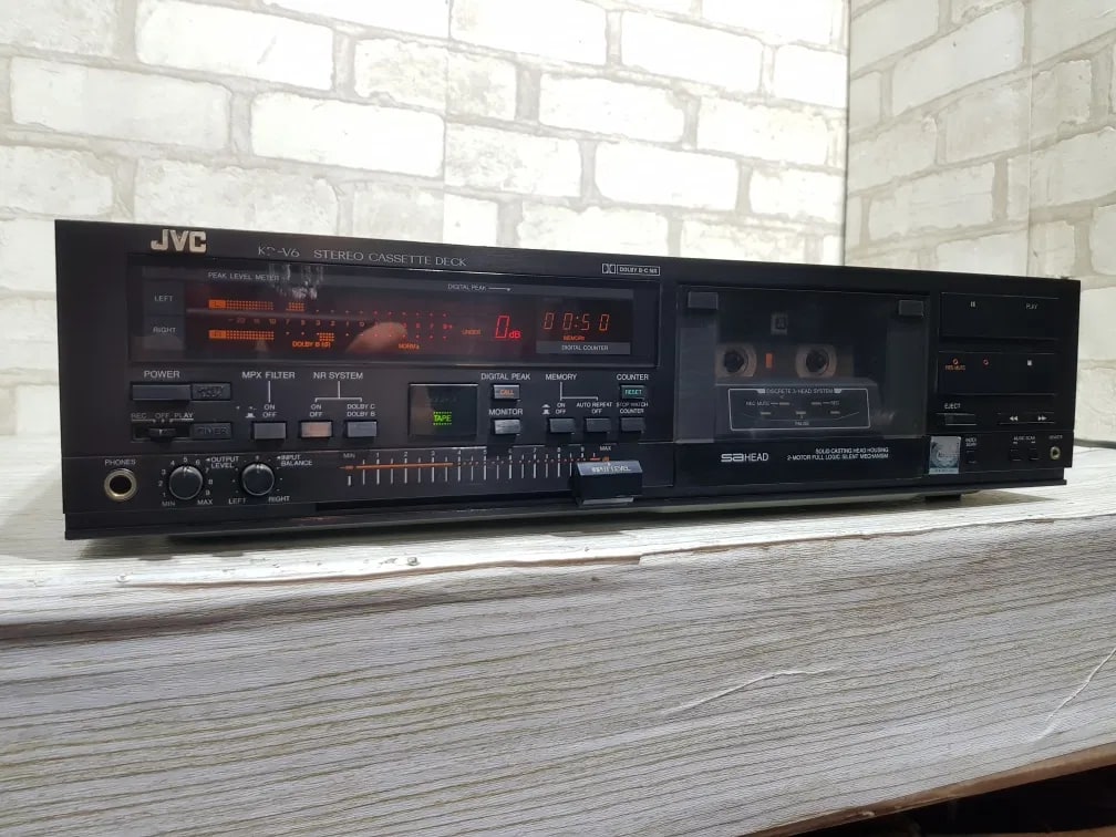 JVC KD-V6E Rare Vintage Cassette Deck Tested Working 3-Head Stereo