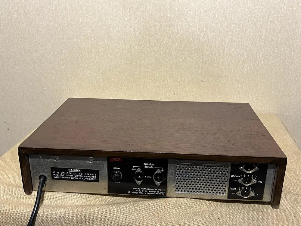 METRO SOUND ST-20 Rare Vintage Integrated Amplifier British Hi-Fi