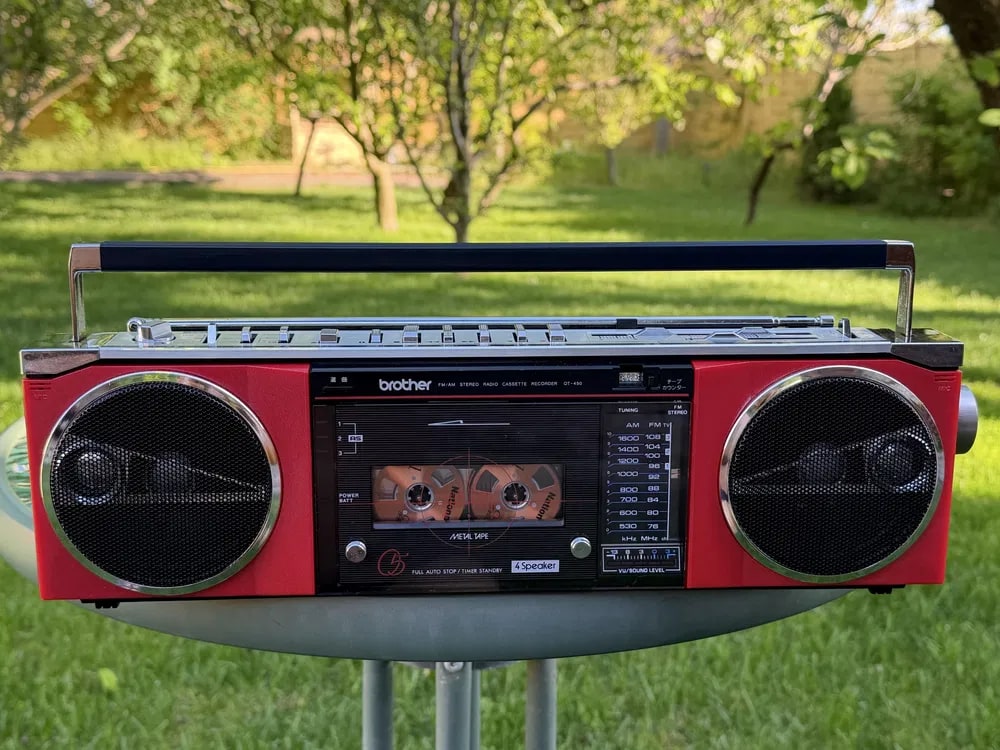 Sanyo U4 SLIM Rare Vintage Boombox Tested Stereo Cassette Radio