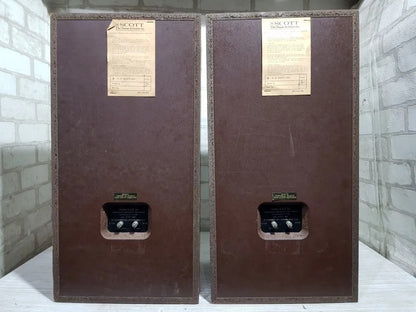 SCOTT S20 Rare Vintage Bookshelf Speakers Tested Hi-Fi Stereo
