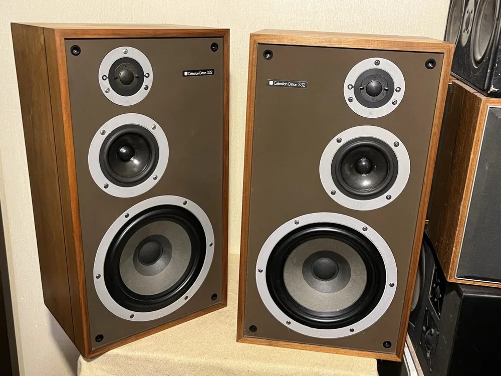 Celestion Ditton 332 Rare Vintage 3-Way Speakers Tested Working Warranty Hi-Fi