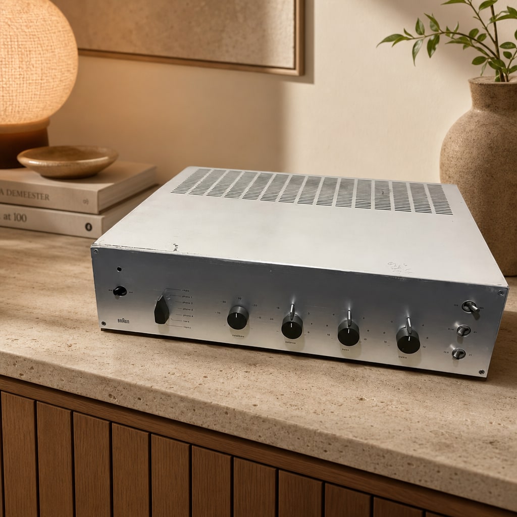 BRAUN CSV-13 Rare Vintage Tube Amplifier Phono 240V Serviced