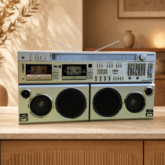 Toshiba RT-S 98 Rare Vintage Boombox Getto blaster Warranty Cassette Serviced