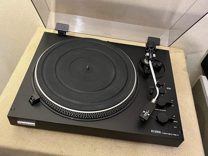 Hitachi PS-17 Rare Vintage Turntable Belt Drive Wood Plinth Stereo Analog