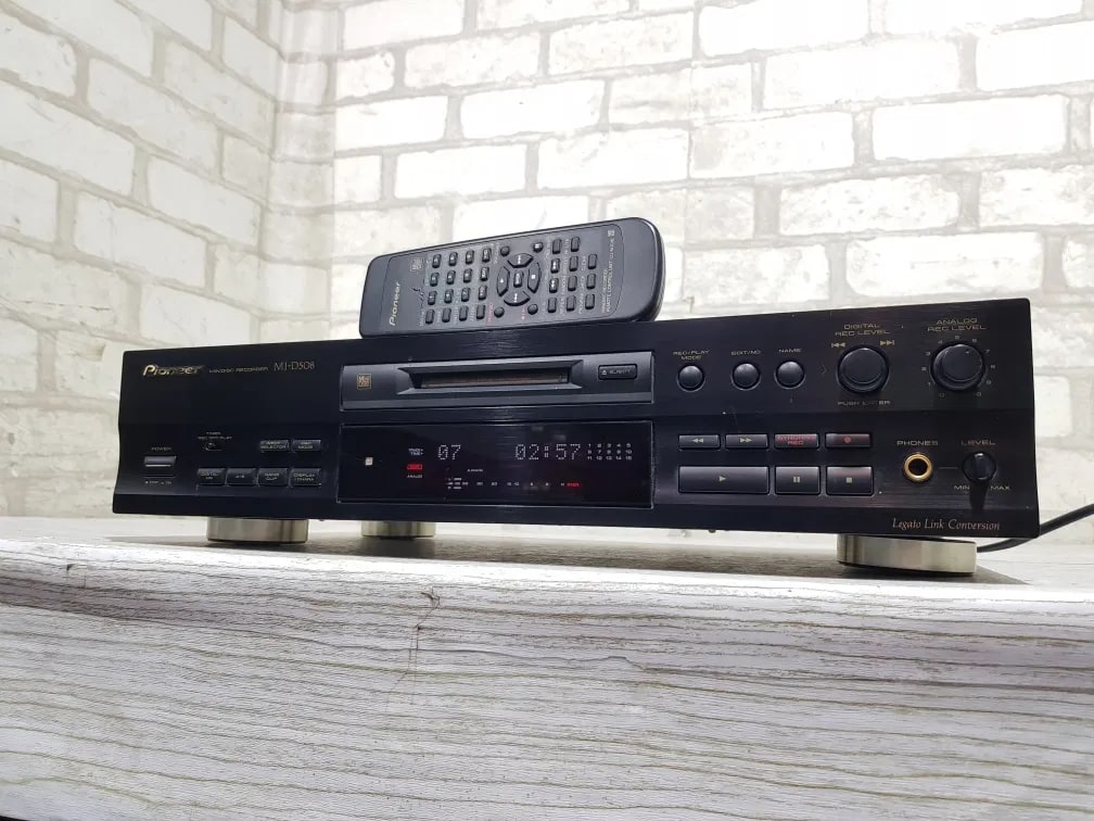 Pioneer MJ-D508 Rare Vintage MiniDisc Deck Tested Working Hi-Fi Stereo