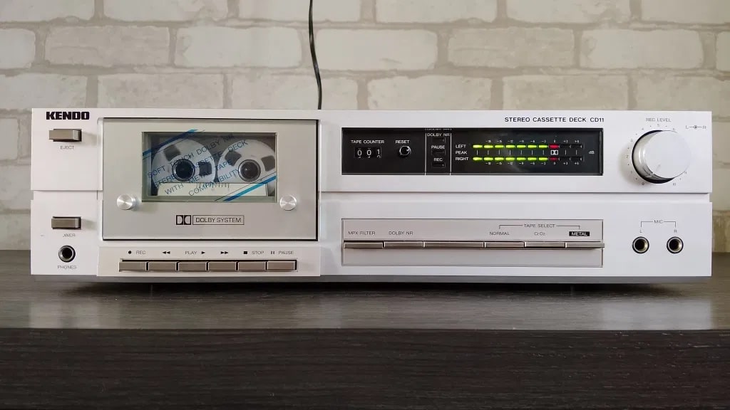 Kendo CD11 Rare Vintage Stereo Cassette Deck Japan Warranty Tested Serviced