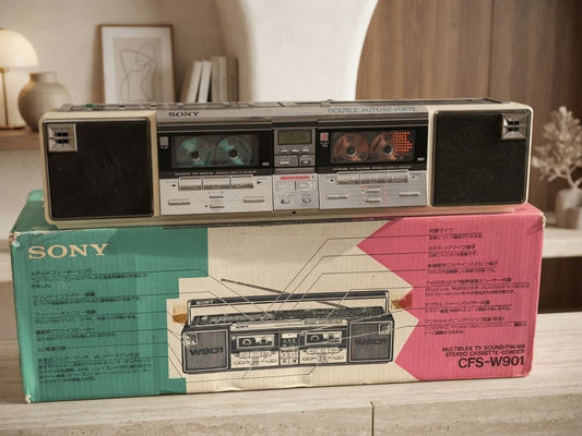 Sony CFS-W901 Rare Vintage MINT Collectible Cassette Boombox Getto blaster