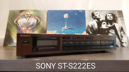 Sony ST-S222ES Rare Vintage FM Stereo FM-AM Tuner Serviced Working ES Series
