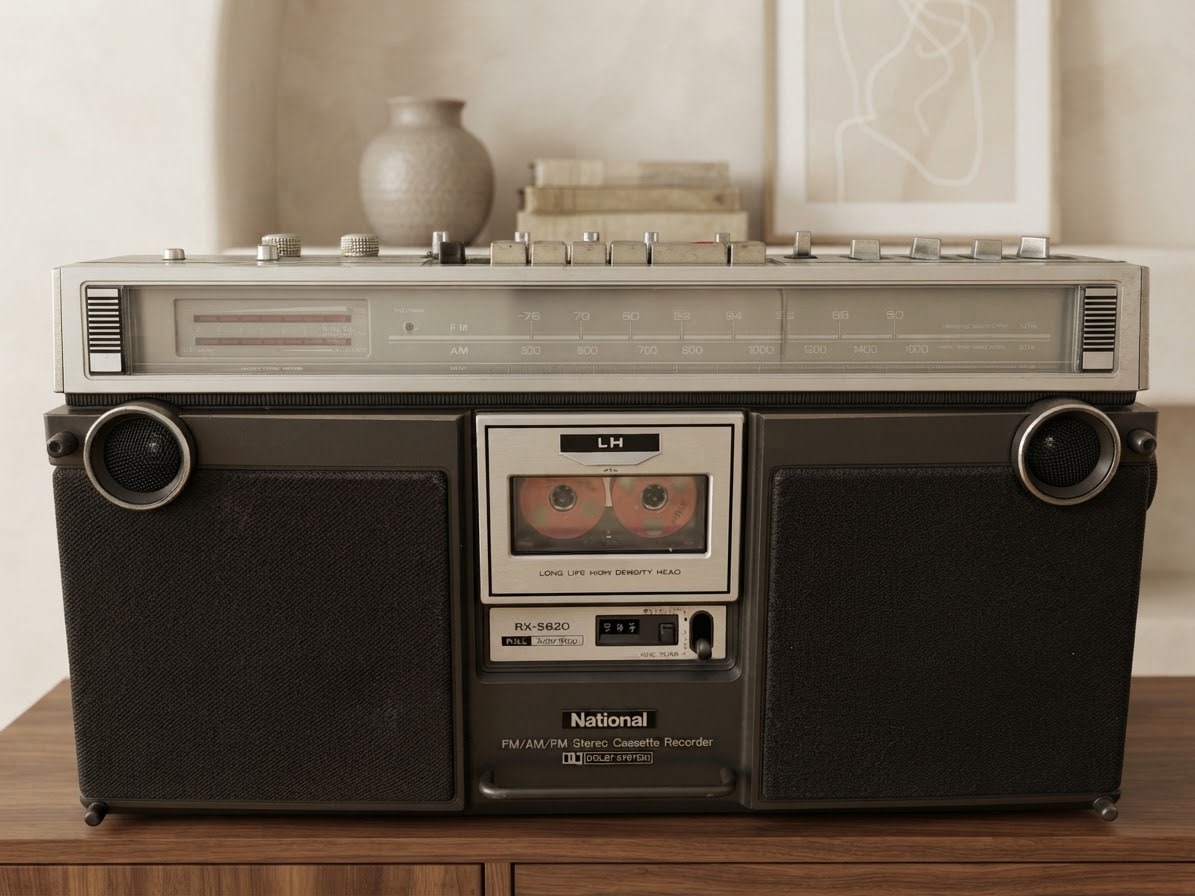 National RX-5620 Rare Vintage Boombox Getto blaster Serviced Tested