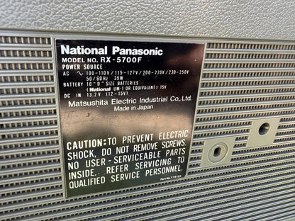 National Panasonic RX-5700F Rare Vintage Boombox Getto blaster Serviced