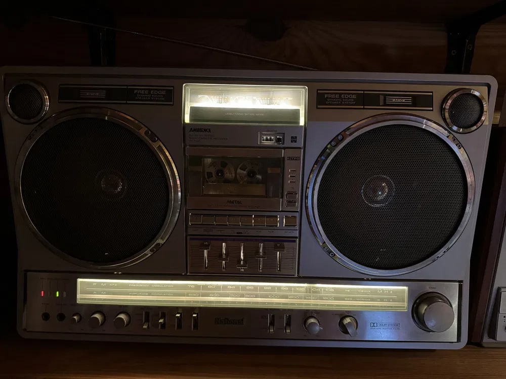 National RX-5350 Rare Vintage Cassette Boombox Getto blaster Warranty Serviced