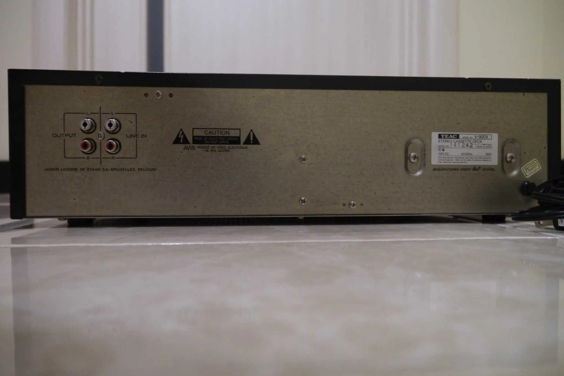TEAC V-900X Rare Vintage Cassette Deck Serviced Working 3-Head Direct Warranty