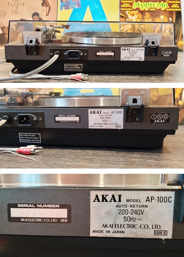 AKAI AP-100C Rare Vintage Turntable Serviced Belt Drive Warranty