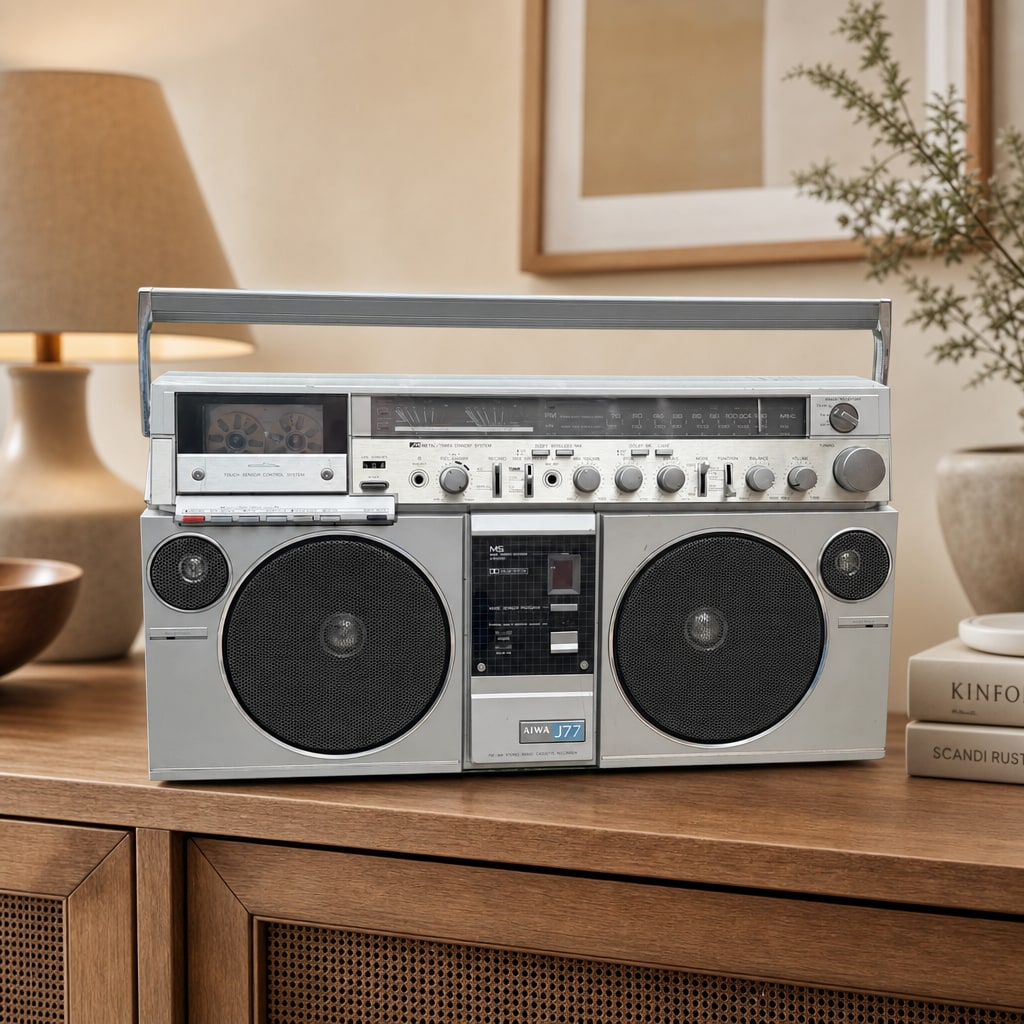 AIWA CJ-J77 Rare Vintage Boombox Getto blaster Serviced Warranty Serviced JDM