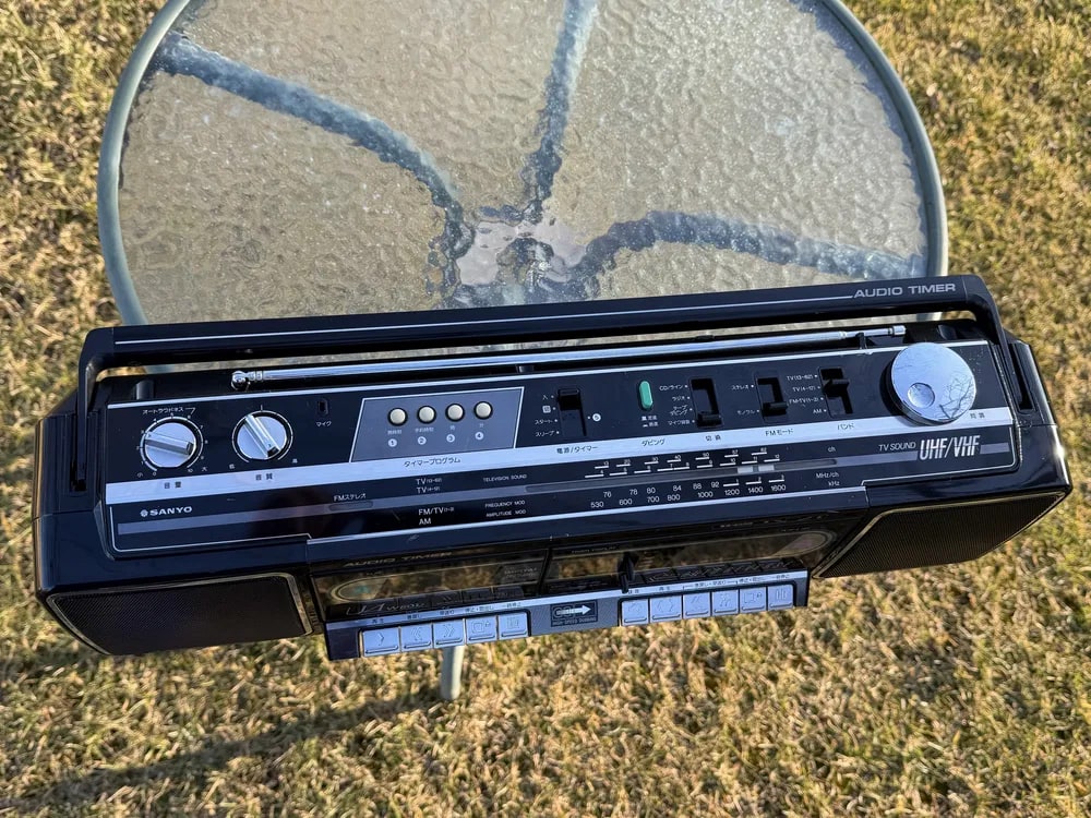 Sanyo U4 W60U Rare Vintage Boombox Serviced Warranty Tested Radio Cassette