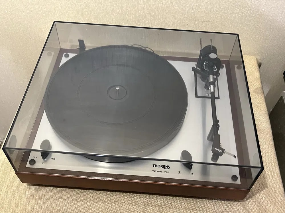THORENS TD-166 MK2 Rare Vintage MINT Turntable Working Belt Drive Hifi