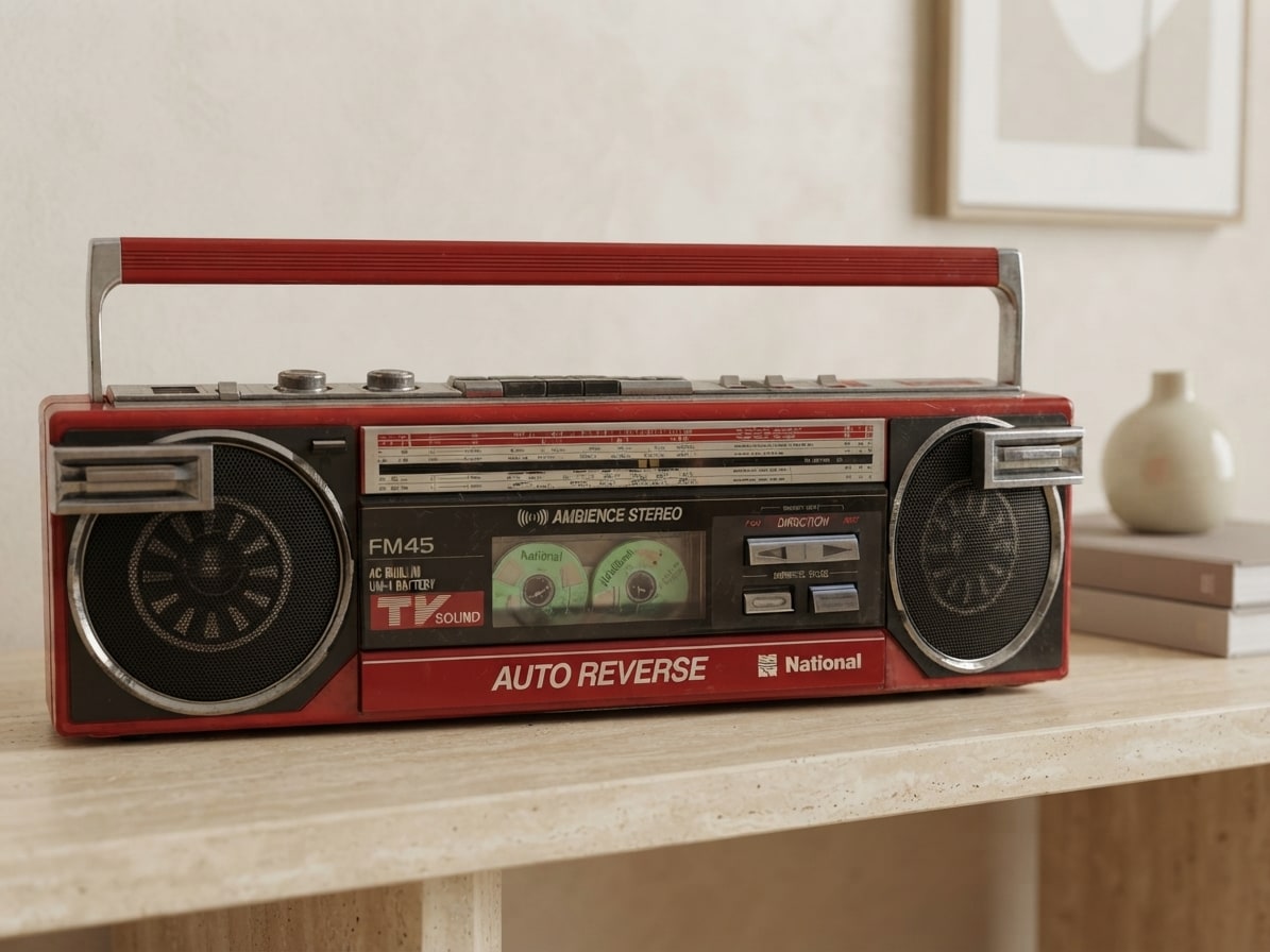 National FM 45 Rare Vintage MINT Boombox Serviced Analog Cassette Warranty