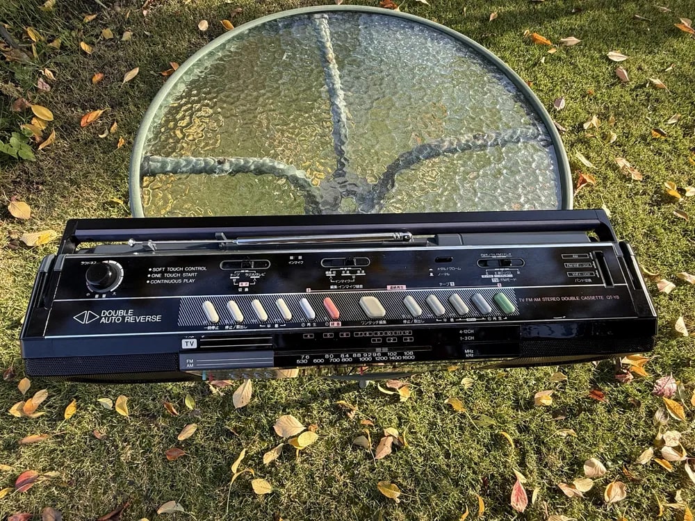SHARP QT-Y8 Rare Vintage Boombox Stereo Radio Cassette Player