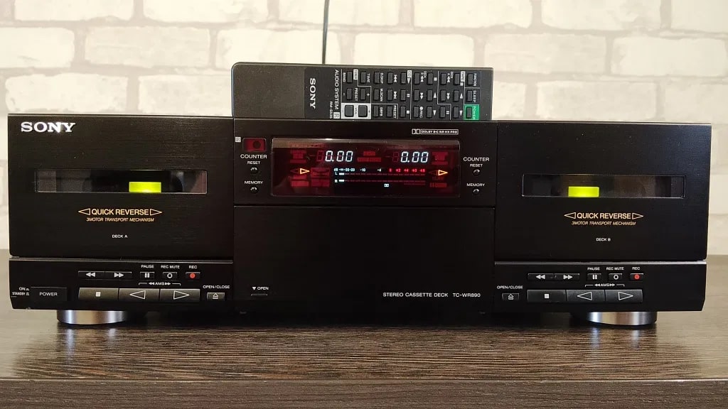 Sony TC-WR890 Rare Vintage MINT Cassette Deck Serviced Warranty Dolby HX Pro