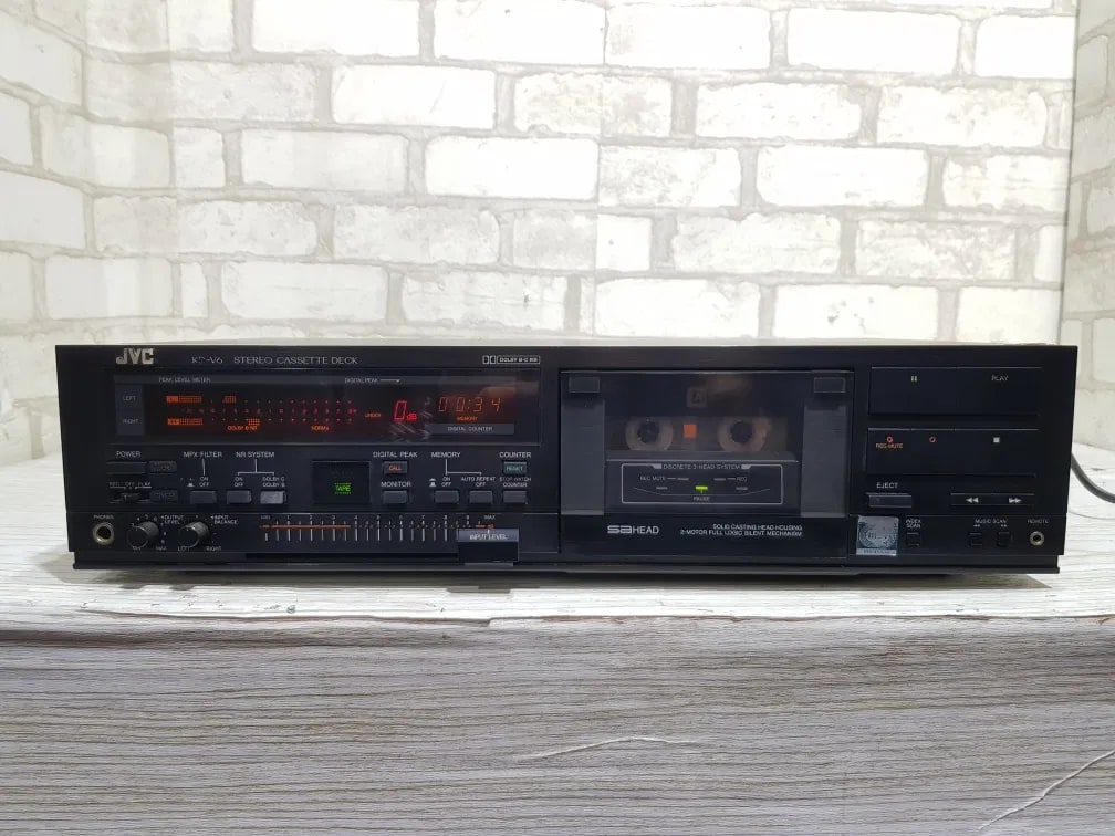 JVC KD-V6E Rare Vintage Cassette Deck Tested Working 3-Head Stereo