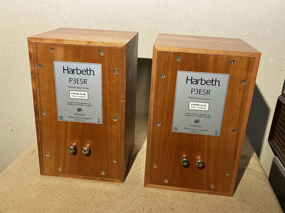 Harbeth P3ESR Collectible Vintage Bookshelf Speakers Boxed +100 Days Warranty