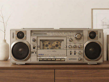 Sanyo M-7900K Rare Vintage Cassette Boombox Getto blaster Serviced