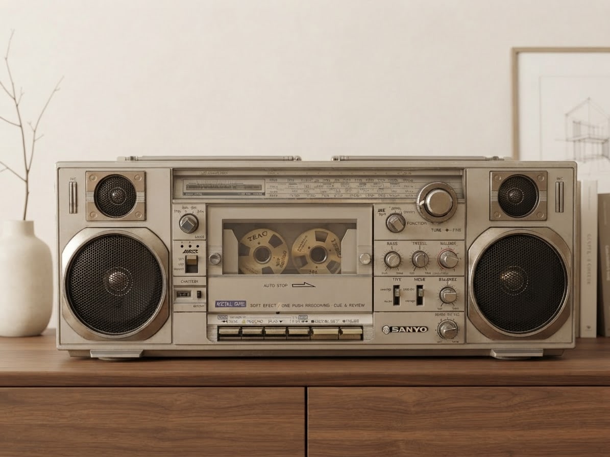 Sanyo M-7900K Rare Vintage Cassette Boombox Getto blaster Serviced Warranty
