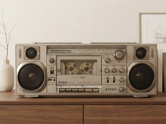 Sanyo M-7900K Rare Vintage Cassette Boombox Getto blaster Serviced Warranty
