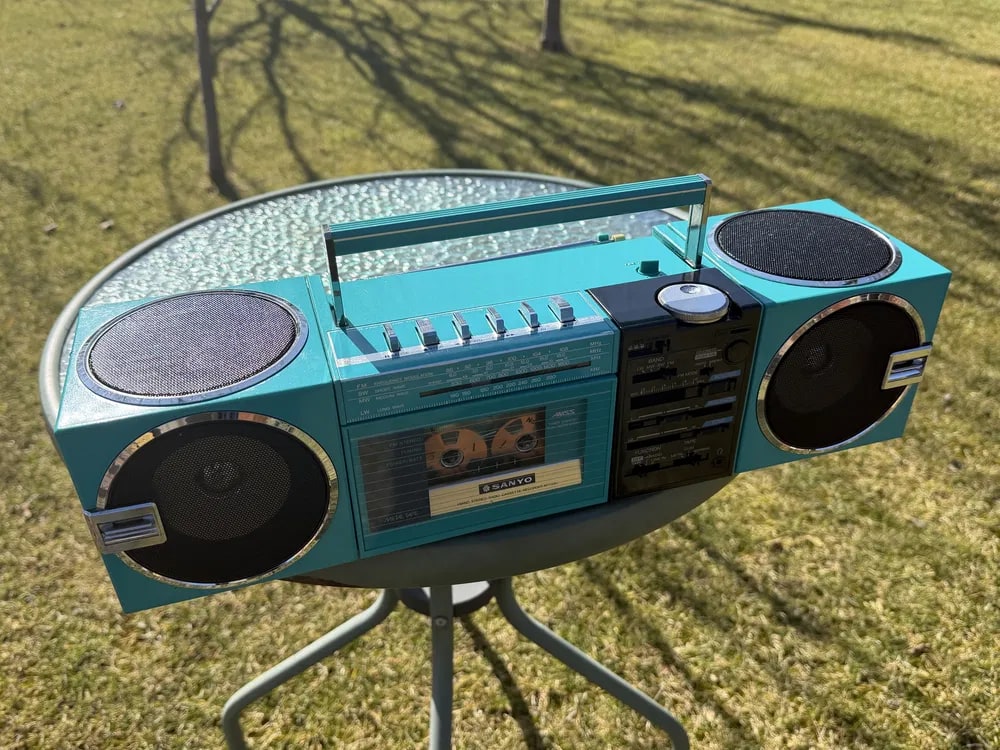 Sanyo M-7755L Rare Vintage Boombox Tested Stereo Hi-Fi Analog Warranty